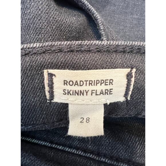 Madewell Skinny Flare Jeans in Bell haven Black Wash: Slit-Hem Edition Size: 28 - Picture 7 of 10